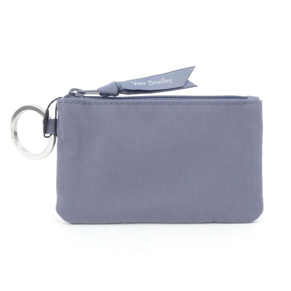 Vera Bradley Carbon Gray Microfiber Zip Id Case NWT - Picture 1 of 2